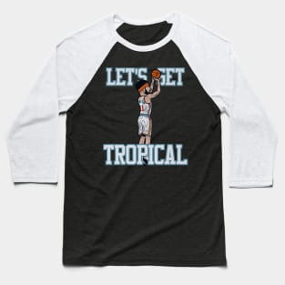 Klay Thompson Golden State Tropical Toon Baseball T-Shirt